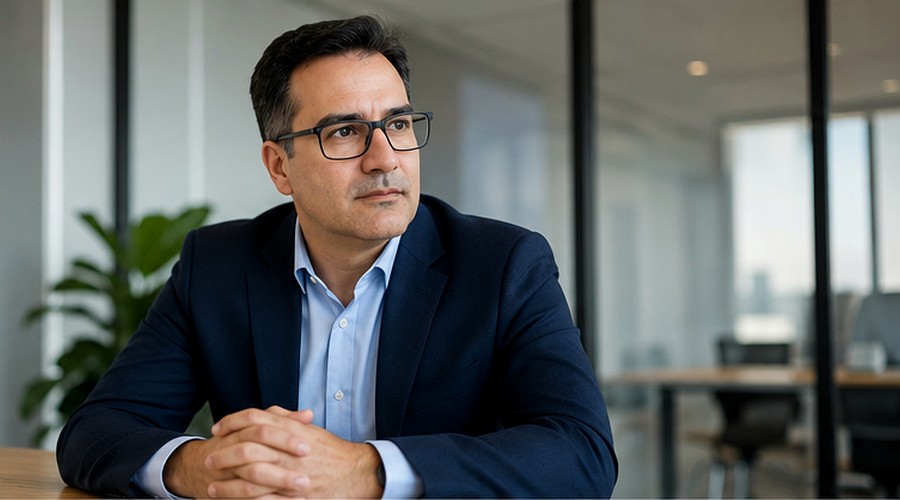 César Quijada en una sesión de análisis y reflexión profesional
