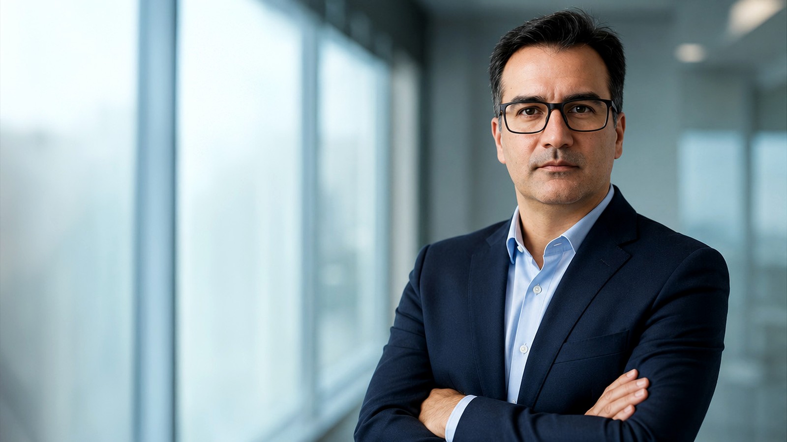 César Quijada en un entorno ejecutivo contemporáneo